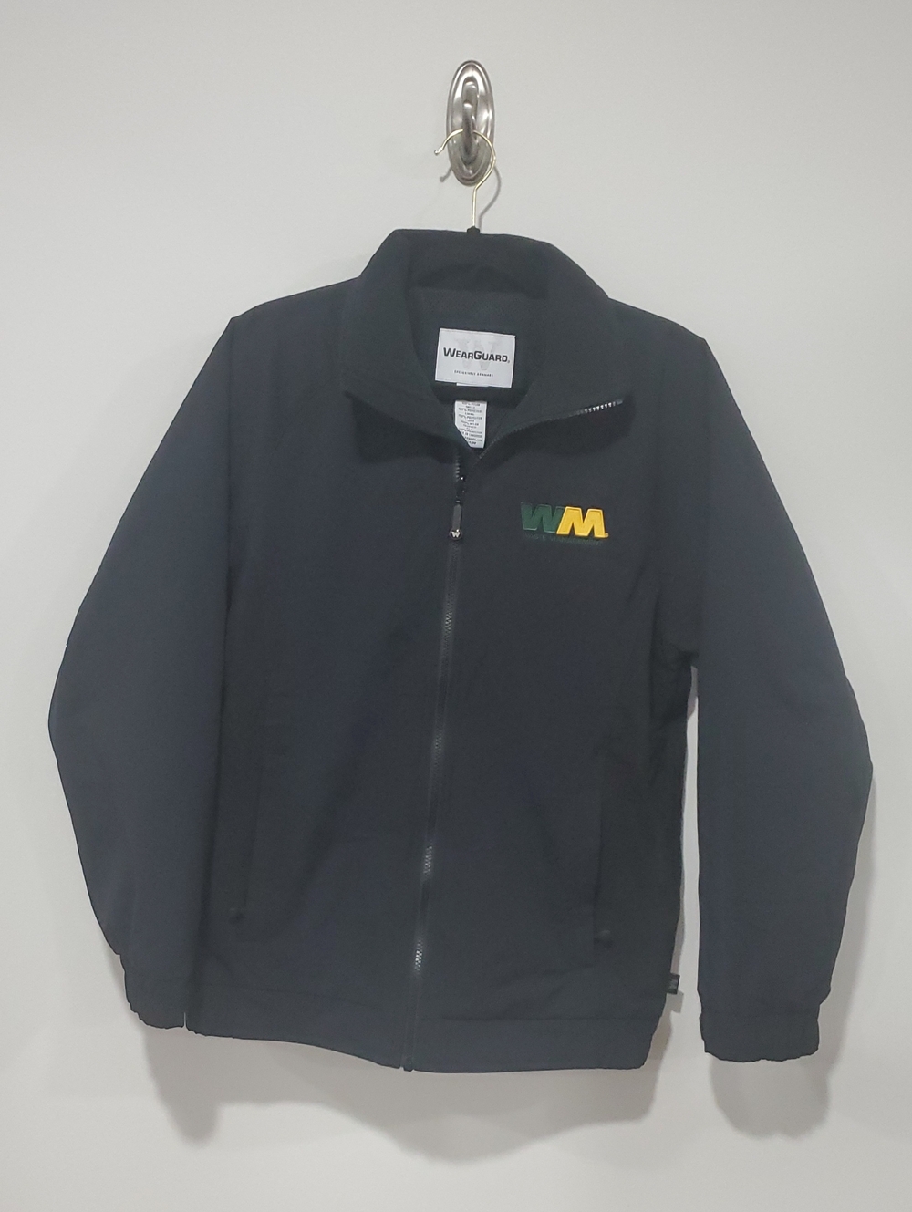 Unisex Black WM Logo Zip-Up Jacket (Waste Management Logo) Brand New Size Small